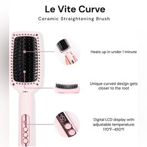 Ceramic Hair Straightener Brush